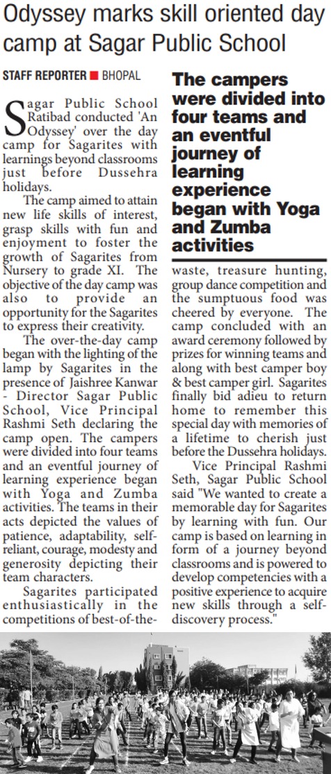 Skill Oriented Day Camp at SPS Ratibad